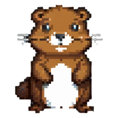 Canadian beaver sticker