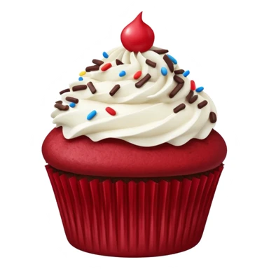 Red velvet cupcake  sticker