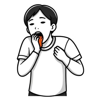 self choking  sticker
