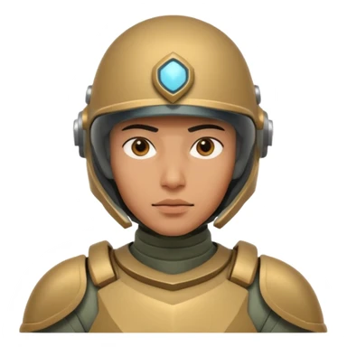 futuristic armored soldier human portrait, head and shoulders only, South Asian facial features, helmet visor, sci-fi armor details, 3D cartoon, mobile game icon style, clean background, no text, no watermark
 sticker