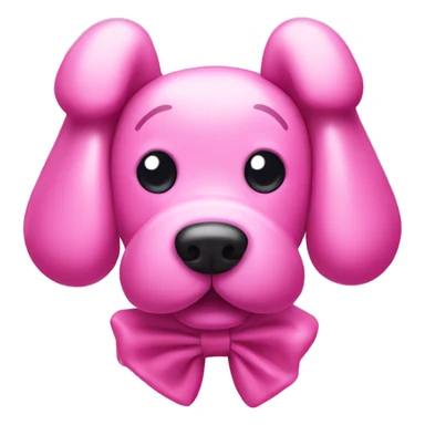 pink balloon dog sticker