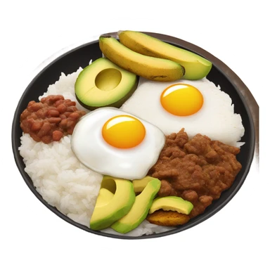 plato tipico colombiano sticker