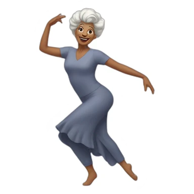 Mamie danse sticker