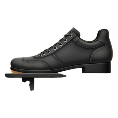 foot silhouette above a nail board sticker