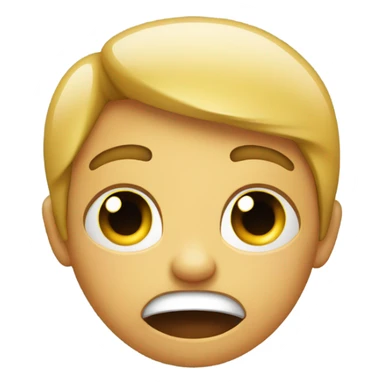 Cry face with smile and hands for shocked sticker