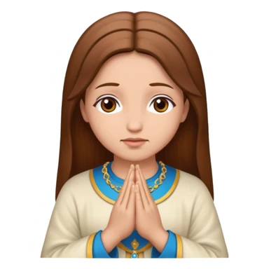 Nossa senhora rezando sticker