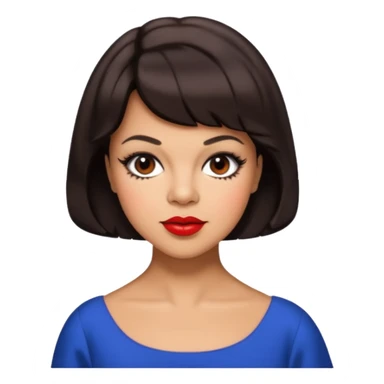 Florence Ballard with dark brown hair sticker