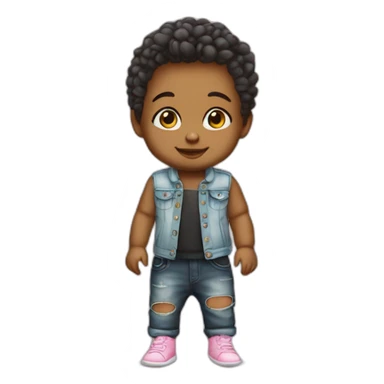 cute baby designer clothes sticker