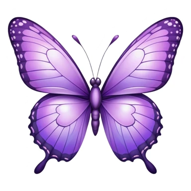 baby purple butterfly  sticker