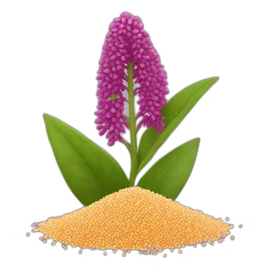 Tiny grains of amaranth sticker