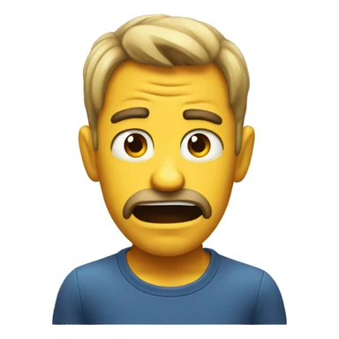 Annoyed emoji sticker