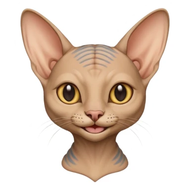 sphinx cat smiling sticker