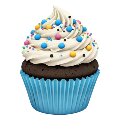 Cookies and cream cupcake with cookies and cream bites sticker