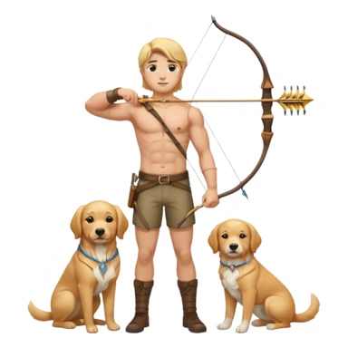 un archer avec un pets  sticker