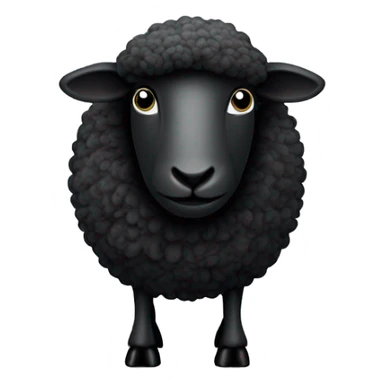 Black sheep holding  “Good Vibe Tribe” sign sticker