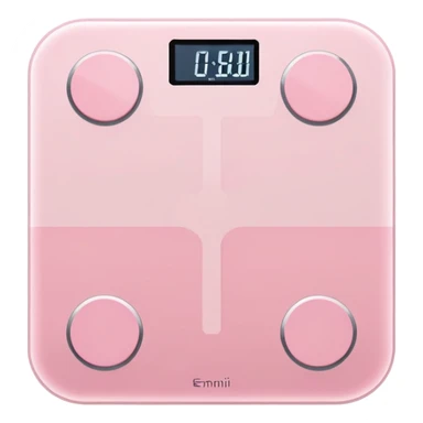 Light pink body weight scale  sticker