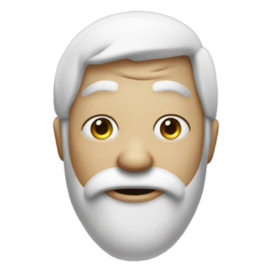 Drool emoji but the drool is white  sticker