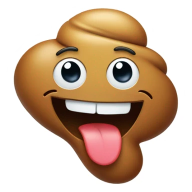 poop laughing with tears sticker