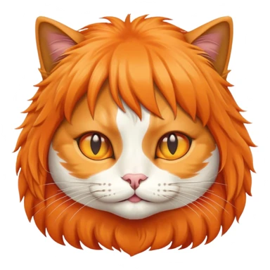 Cat with a wig  sticker