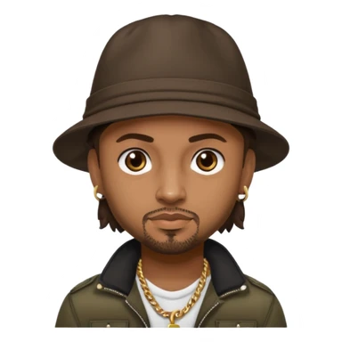 Sean Paul with dark brown hair sticker
