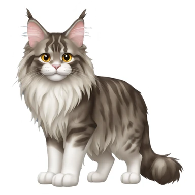 Maine Coon Cat Breed Full Body sticker