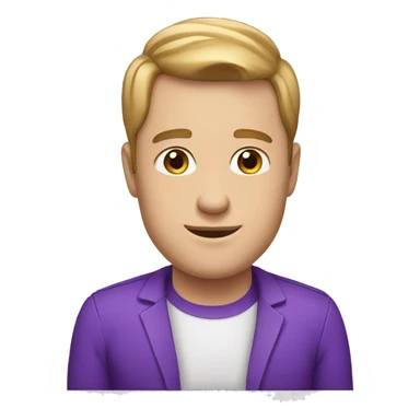 WHITE MAN PURPLE TOPKET sticker