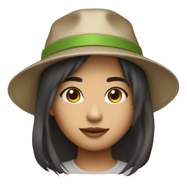 wearing a bucket hat and dapping up thaigirl digital sticker