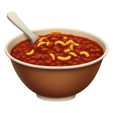 Bowl of chili  sticker