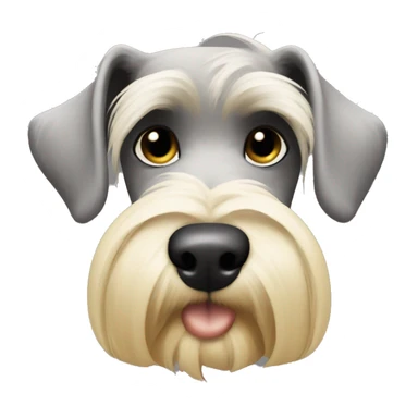 Schnauzer blonde butt sticker