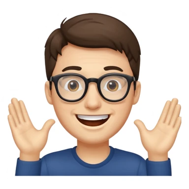 a guy excited sticker