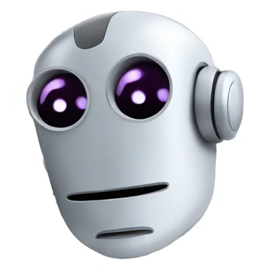 robot head with lots of books floating inside it sticker