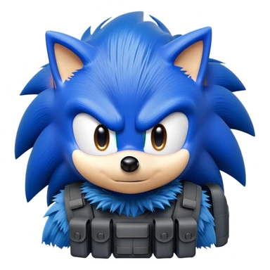 Sonic the hedgehog on swat team sticker