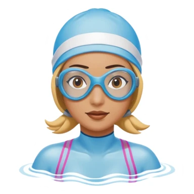 swimmer woman sticker