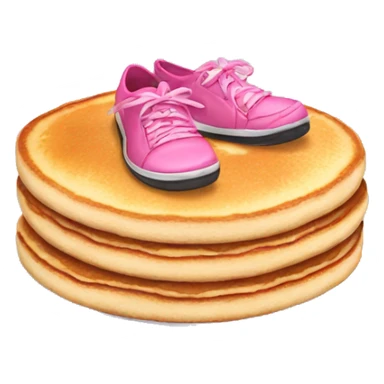 Pancake wearing pink shoes sticker