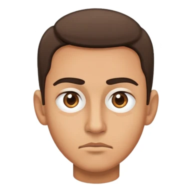 Raised eyebrows and side eye  sticker