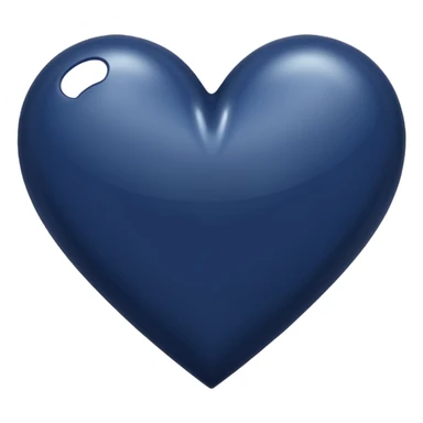 Navy heart shape sticker