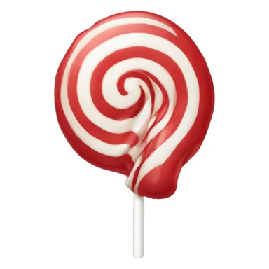 lollipop Red and white sticker