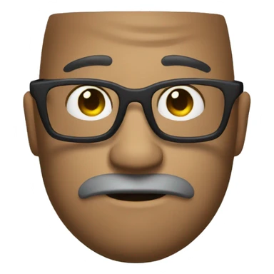 mono con lentes sticker