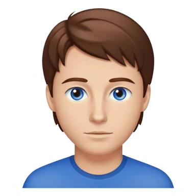 Jacob Underwood brown hair, blue eyes sticker