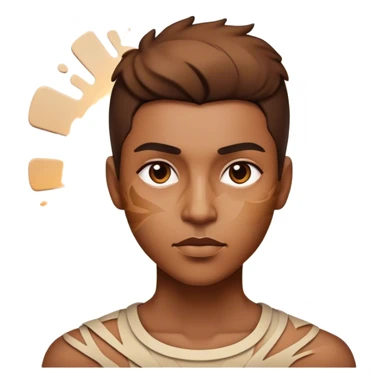 Cinematic Realistic Picasso Pop Culture Emoji, depicted with a creative, abstract representation inspired by the legendary artist rendered with bold textures and dynamic, artistic lighting. sticker