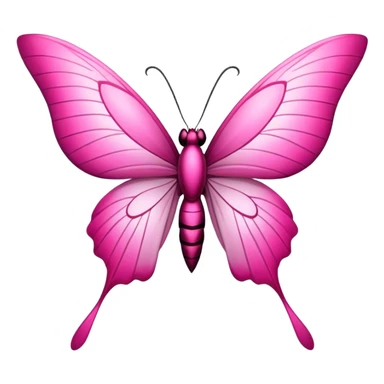 Mariposa color rosa sticker