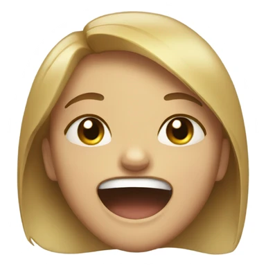 Girl crying laughing sticker