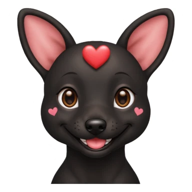 Xoloitzcuintle Dog smiling with hearts coming from eyes sticker