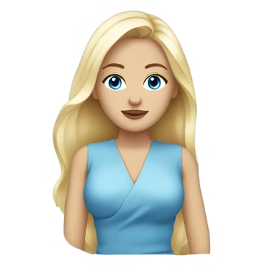 Spa blonde girl blue eyes sticker