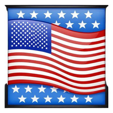 America in Distress upside down flag emoji sticker