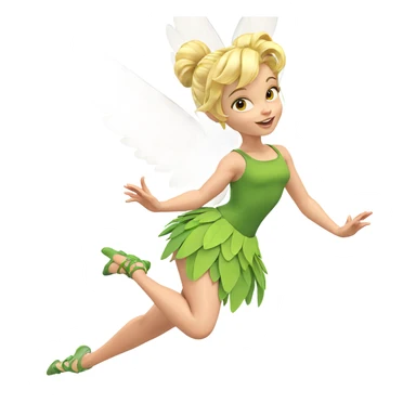 blonde fairy girl with wings sticker