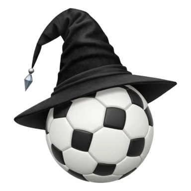 sorcerer hat soccer ball sticker