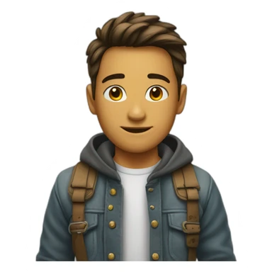 Garçon a genoux devant une fille sticker