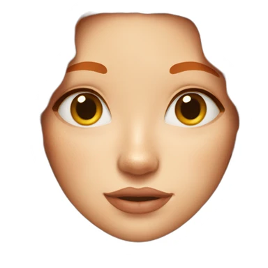 redhead woman has light skin with freckles sending a kiss sticker