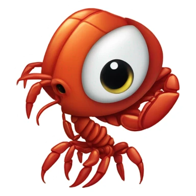 Funny crawfish sticker